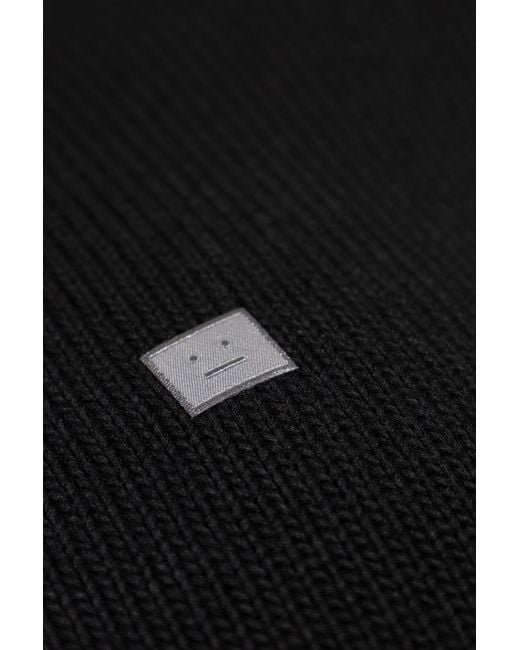 Acne Black Sweater With Logo for men