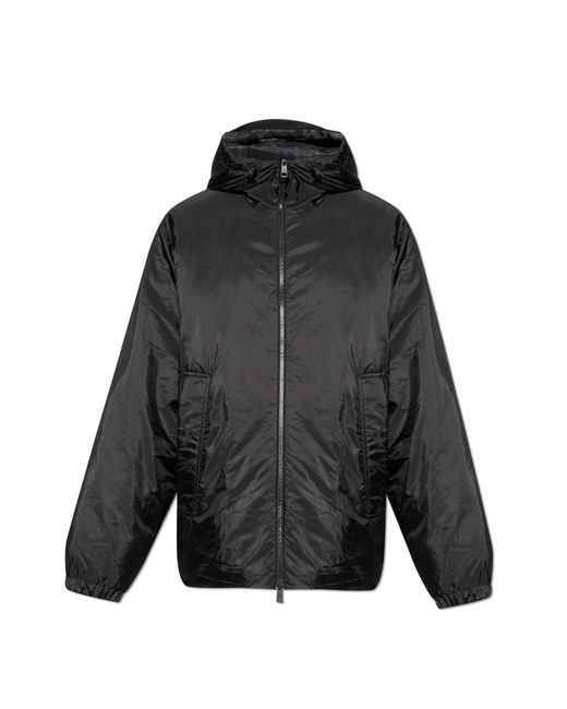 Moncler Black Double-Sided Jacket "Aubepine" for men