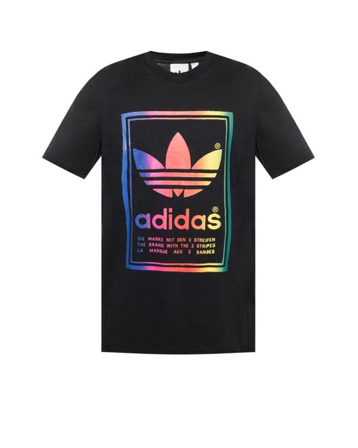 Adidas Originals Black Vintage Short Sleeve T-shirt for men