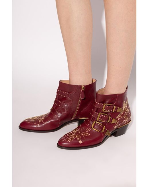 Chloé Brown Cowboy Boots "Susan"