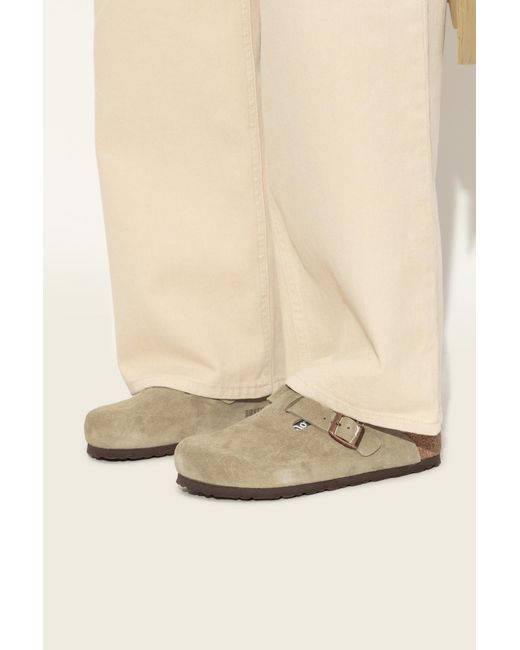 Birkenstock Brown Clogs 'Boston Bs'