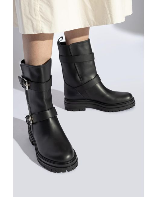 Gianvito Rossi Black Ankle Boots Thiago