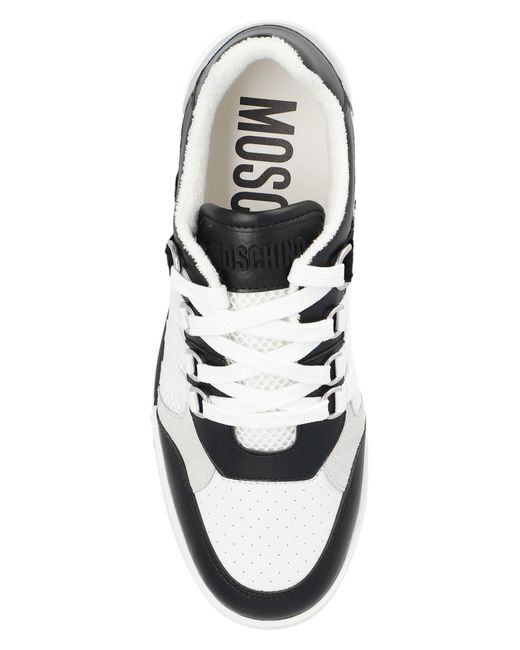 Moschino White Sneakers With Logo,
