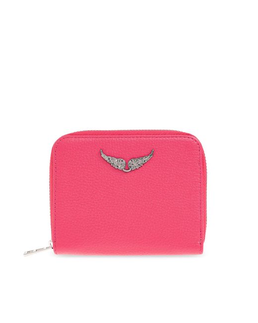 Zadig & Voltaire Pink Leather Wallet