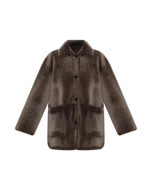 Arma Brown Reversible Shearling Coat 'Nicola'