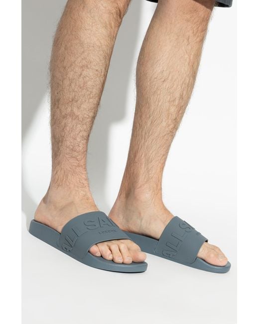AllSaints Blue 'Biggy' Slides for men