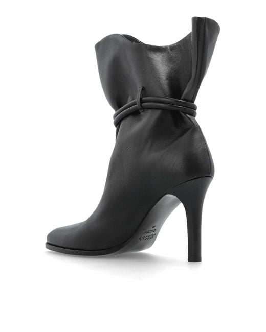 Isabel Marant Black Heeled Ankle Boots "Lolya"
