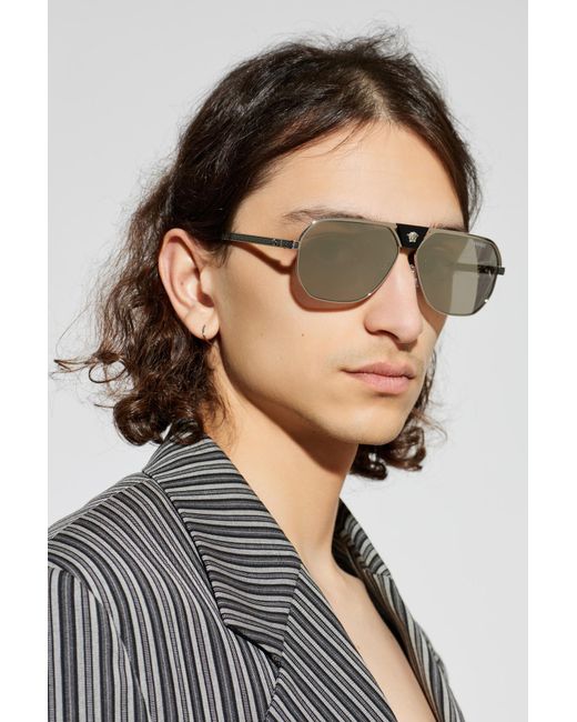 Versace Metallic Sunglasses for men