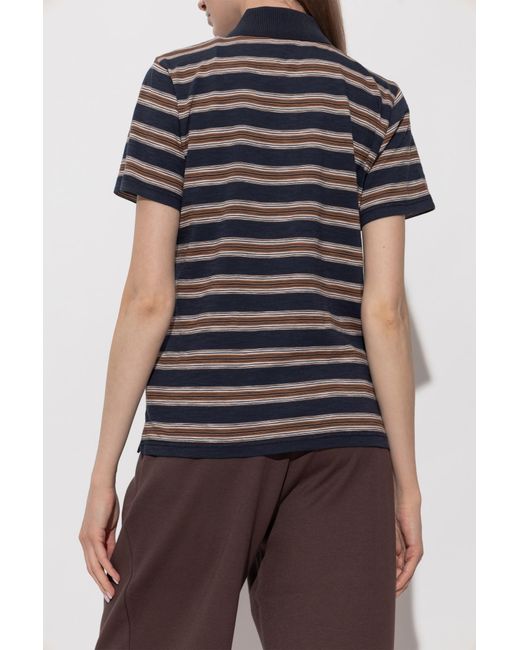 Moncler Black Striped Pattern Polo