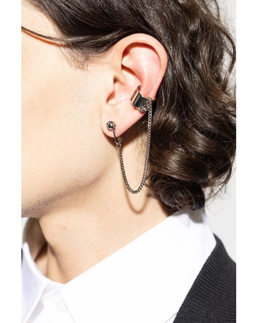 DSquared² White Brass Ear Cuff for men