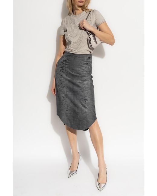 DIESEL Gray Skirt O-Tavy