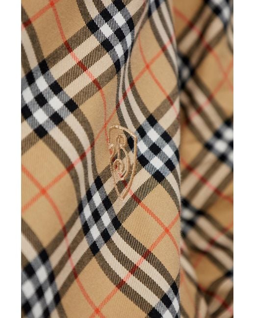 Burberry Natural Shirt With Check Pattern