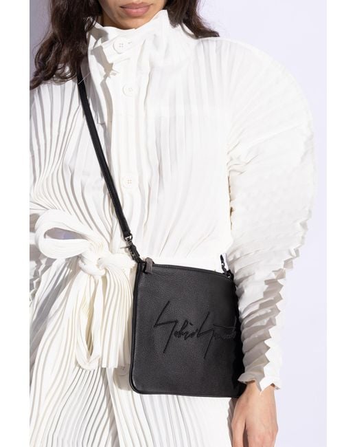 Discord Yohji Yamamoto Black Shoulder Bag With Logo for men