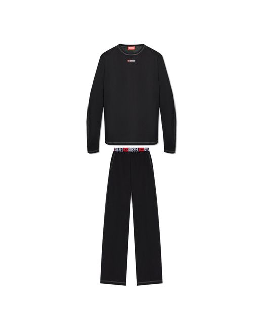 DIESEL Black Two-Piece Pyjamas for men
