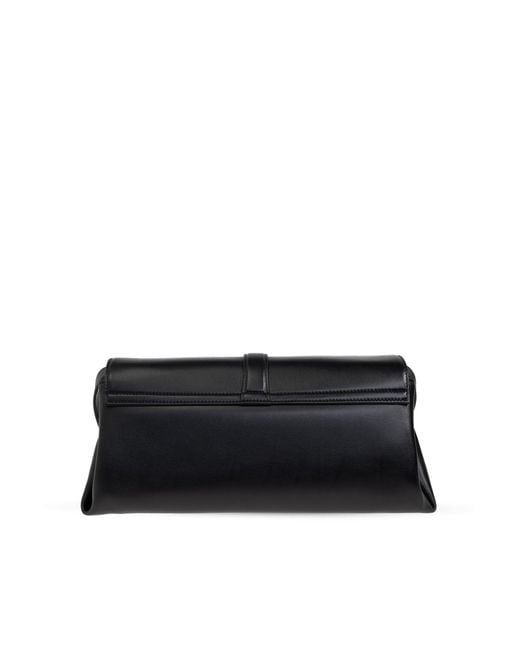 Ferragamo Black Rectangular Leather Shoulder Bag