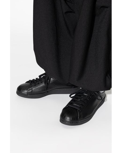 Y-3 Black 'Superstar' Sports Shoes