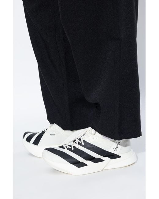 Y-3 White 'Adios 4' Sports Shoes