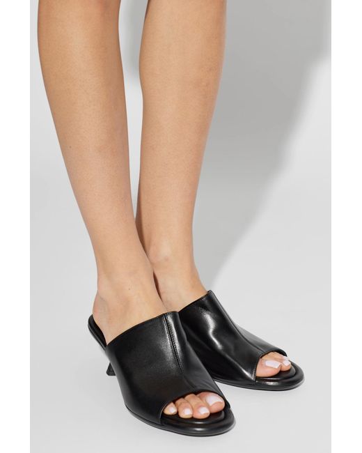 Agl Attilio Giusti Leombruni Black 'Marilyn' Heeled Mules