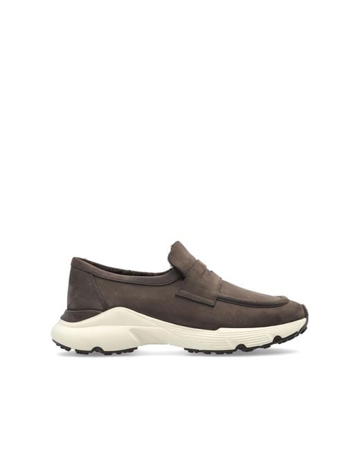 Tod's Brown Insulated Sports Shoes Type 'Loafers'
