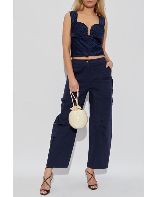 Cult Gaia Blue Trousers "Ewa"