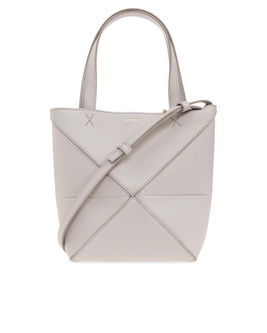 Loewe Gray Handbag 'Puzzle Fold Mini'