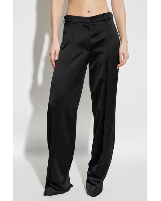 Balmain Black Trousers With Stitching On The Legs