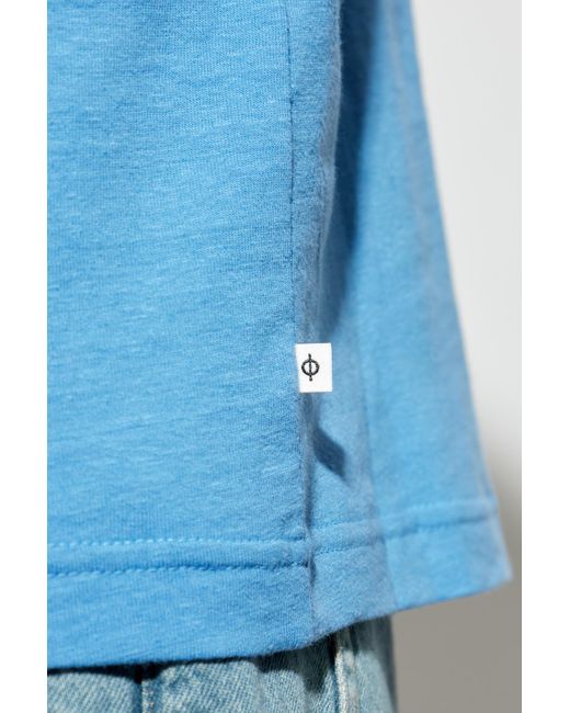 Samsøe & Samsøe Blue T-Shirt "Saadrian" for men