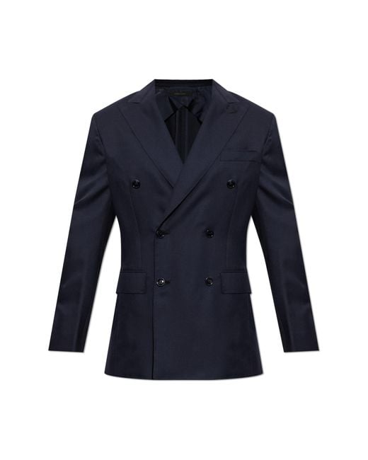 Brioni Blue Cashmere Blazer for men