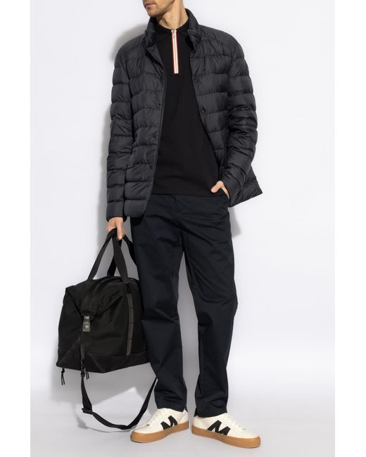 Moncler Black Down Jacket Carrelet for men