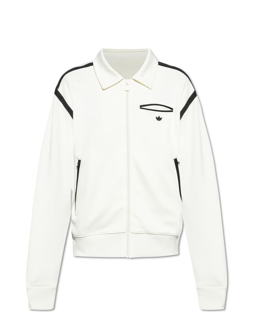 Adidas Originals Gray Sweatshirt With Logo Application for men