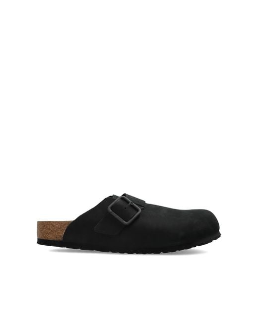 Birkenstock Black 'Boston Wire Buckle' Clogs for men