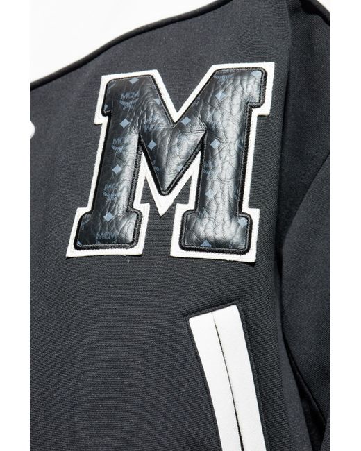 MCM Black Jacket With Logo for men