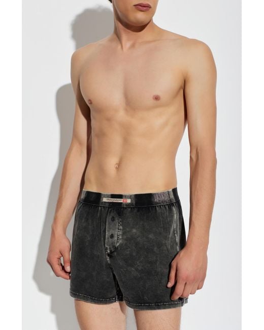 DIESEL Black Boxers "Starper-El-Dnm" for men