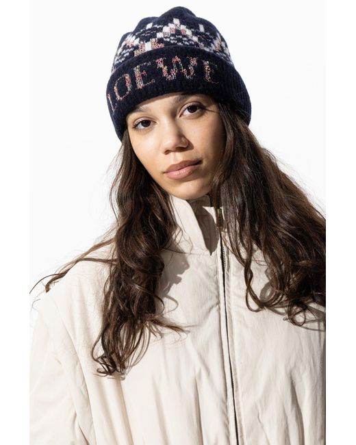Loewe Blue Cap With Logo
