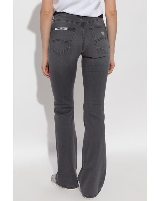 Emporio Armani Blue Jeans With Flared Legs