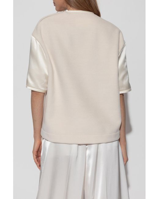 Jil Sander White Wool Top