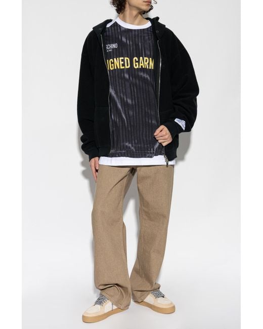 GALLERY DEPT. Black Oversized Fit Sweatshirt With Logo for men