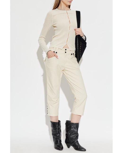 Isabel Marant White Cardigan 'Siofra'