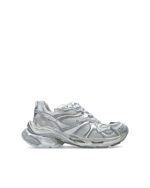 Balenciaga White Sports Shoes Runner 2