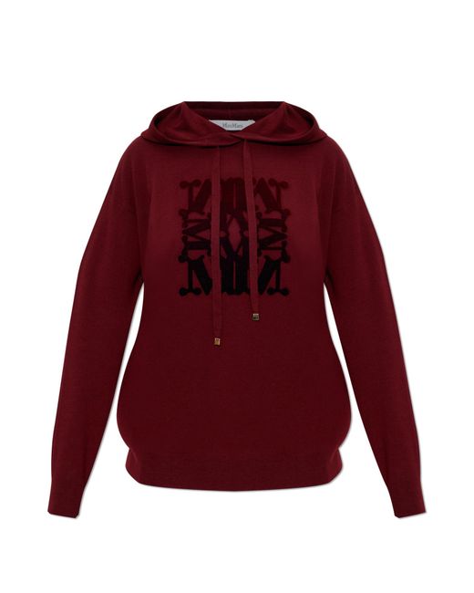 Max Mara Red Wool Sweatshirt 'Taddeo'