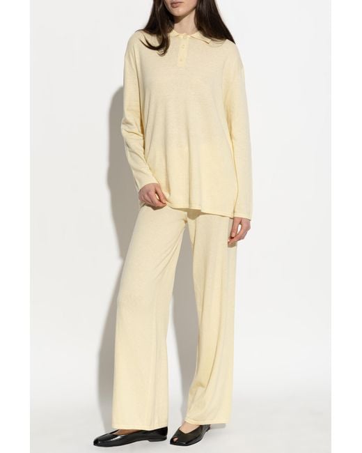 Lisa Yang White Trousers 'Aina'