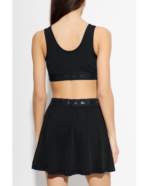 Lacoste Black Short Training Top