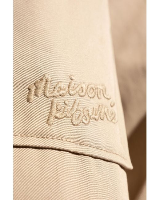 Maison Kitsuné Natural Shirt With Logo for men