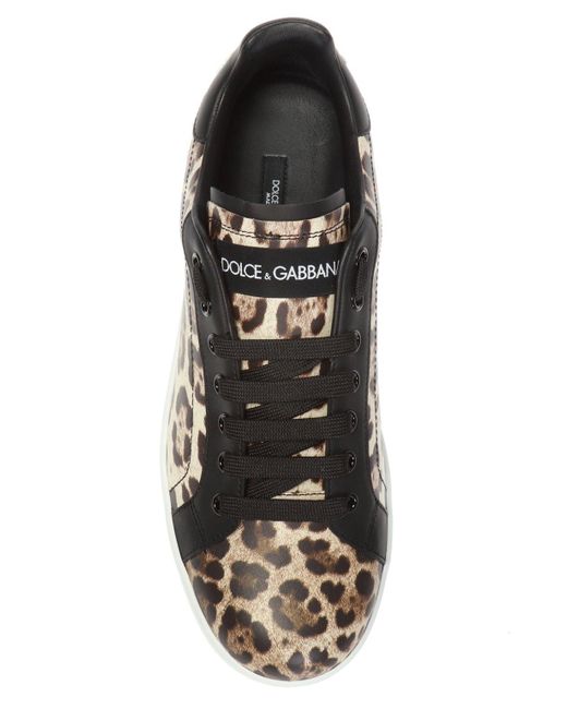 Gabbana Leather Portofino Sneakers 