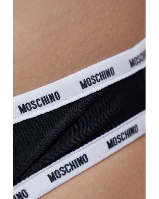 Moschino Black Swimsuit Bottoms