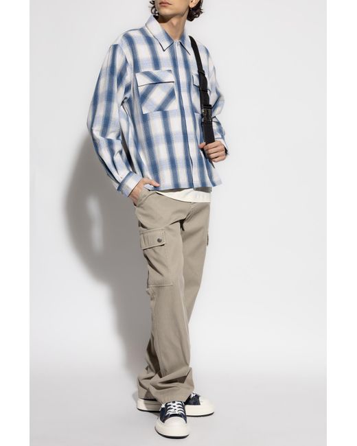 Represent Blue Shirt Season Flannel for men