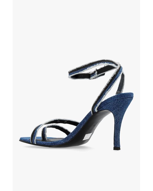 DIESEL Blue ‘Venus D-Venus’ Heeled Sandals