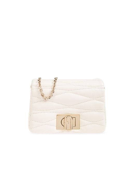 Furla White Shoulder Bag 1927 Mini
