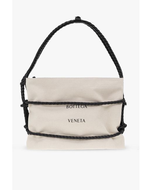 Bottega Veneta White 'quadronno Medium' Shopper Bag