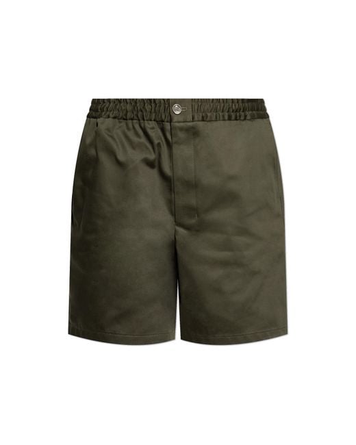 AMI Green Shorts With Pockets for men